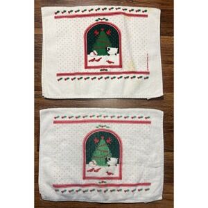 2 VTG HALLMARK CARDS Christmas Kitchen/Hand Towels
